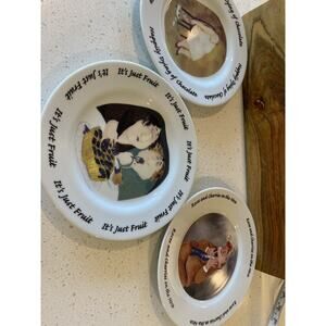 Erika Oller House Of Prill 2000 Small Dessert Plate Lot Of 3‎